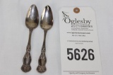(2) Sterling Silver Table Spoons