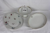 (2) Limoges Serving Platters & a Candy Dish