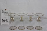 Tiffany & Co. (4) Wine Glasses/Stemware