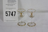 Tiffany & Co. (2) Cordial Glasses/Stemware