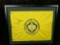 Framed and matted Memorial Tournament flag signed  by Jack Nicklaus in black sharpie JSA cert
