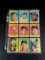1958 Topps All Star and Hall of Fame Lot of 9