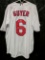 Brandon Guyer signed Indians white jersey signed silver sharpie with inscription 