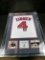 Bradley Zimmer Jersey cut, matted and framed signed silver sharpie with 2 colored photos JSA cert