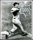 1960 Ted Williams 500th HR Wire Photo