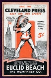 1931 Cleveland Indians vs. Philadelphia A's Program