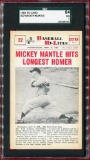 1960 Nu-Card Hi-Lites #22 Mickey Mantle SGC 84