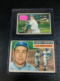 Duke Snider 1951 Bowman card and 1956 Topps card, both VG