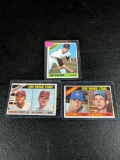 1966 Topps baseball cards, 3 card lot including rookie cards Palmer, Jenkins, Sutton. VG to near min