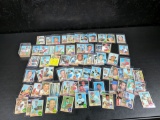 1968 Topps lot, over 100 cards, many sleeved: Drysdale, Wills, checklist, Vg to near mint, all one b