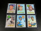 1969 Topps star lot: Aaron, Banks, McCovey, Morgan, Drysedale, Sever, VG to near mint, all one bid