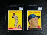 1958 Topps Hall of Fame Pair