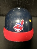 Cleveland Indians full size game used batting helmet lots of use 