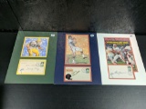 Mike Ditka, Forrest Greg & Steve Spurrier Signed First Day Covers - Matted