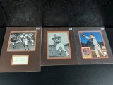 (3) Cleveland Browns Autographs - Matted