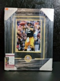 Terry Bradshaw color signed 8x10 black sharpie with inscription JSA cert matted and framed