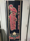 Inaugrural Season Cleveland Indians banner 7ftx24in multicolored, excellent condition for street ban