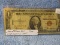 WWII BROWN SEAL HAWAII $1. SILVER CERTIFICATE F