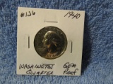 1940 WASHINGTON QUARTER GEM PROOF