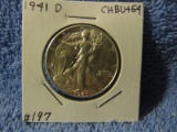 1941D WALKING LIBERTY HALF BU