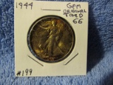 1944 WALKING LIBERTY HALF BU (TONING)