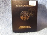 1996 SILVER EAGLE IN BOX PF