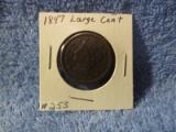 1847 LARGE CENT XF+