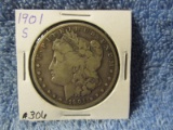 1901S MORGAN DOLLAR F