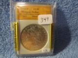 1882 MORGAN DOLLAR IN SGS MS64 HOLDER