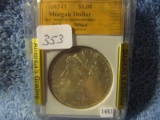 1883O MORGAN DOLLAR IN SGS MS64 HOLDER