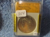 1884 MORGAN DOLLAR IN SGS MS64 HOLDER