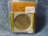 1887 MORGAN DOLLAR IN SGS MS65 HOLDER