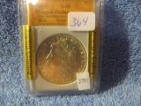 1898O MORGAN DOLLAR IN SGS MS65 HOLDER