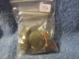 20 WHEAT PENNIES AU-UNC & 33 STEEL PENNIES