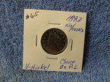 1883 NO/CENTS V-NICKEL CHOICE BU PROOF-LIKE