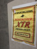 WINCHESTER  XTR ADVERTISING BANNER 22''X32'' SLIGHT TEAR NEAR BOTTOM A GREAT RARE PIECE VERY NICE