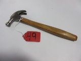 Winchester BELL FACE CURVE CLAW HAMMER # F6001C -7OZ. MARKINGS ARE A LITTLE FADED