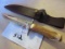 HEN & ROOSTER BOWIE #HR-5020 SPAIN STAG HANDLE & SHEATH NEW