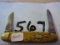 WINCHESTER # 2991 VINTAGE BONE HANDLE KNIFE
