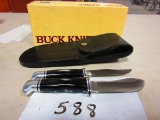 BUCK TWIN SET # 103V &102V WITH SHEATH IN ORG. BOX RARE SET