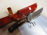 SCHRADE 150T OLD TIMER WITH SHEATH SLIGHTLY USED