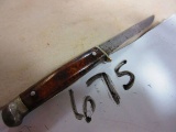 OLD CASE KNIFE WITH GLASS HANDLE