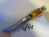 WILDCAT GERMAN KNIFE STAG HANDLE RARE OLD PIECE