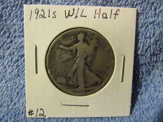 1921S WALKING LIBERTY HALF (A SEMI KEY) G