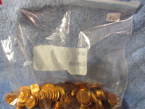 BAG OF UNC LINCOLN CENTS