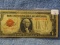 1928 $1. LEGAL TENDER NOTE RED SEAL RARE VG