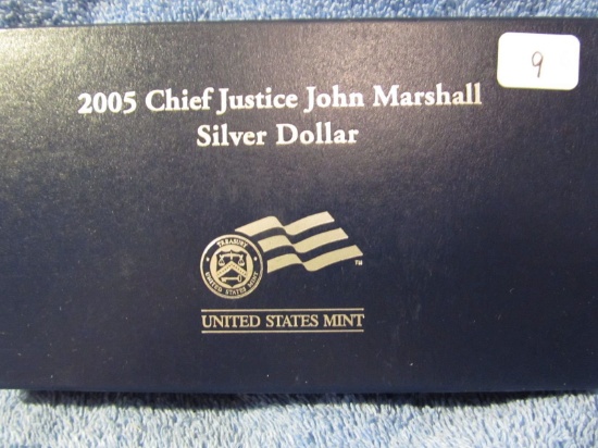 2005 JOHN MARSHALL SILVER DOLLAR IN HOLDER PF