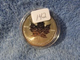 2001 CANDIAN SILVER MAPLE LEAF SNAKE REVERSE PROOF RARE