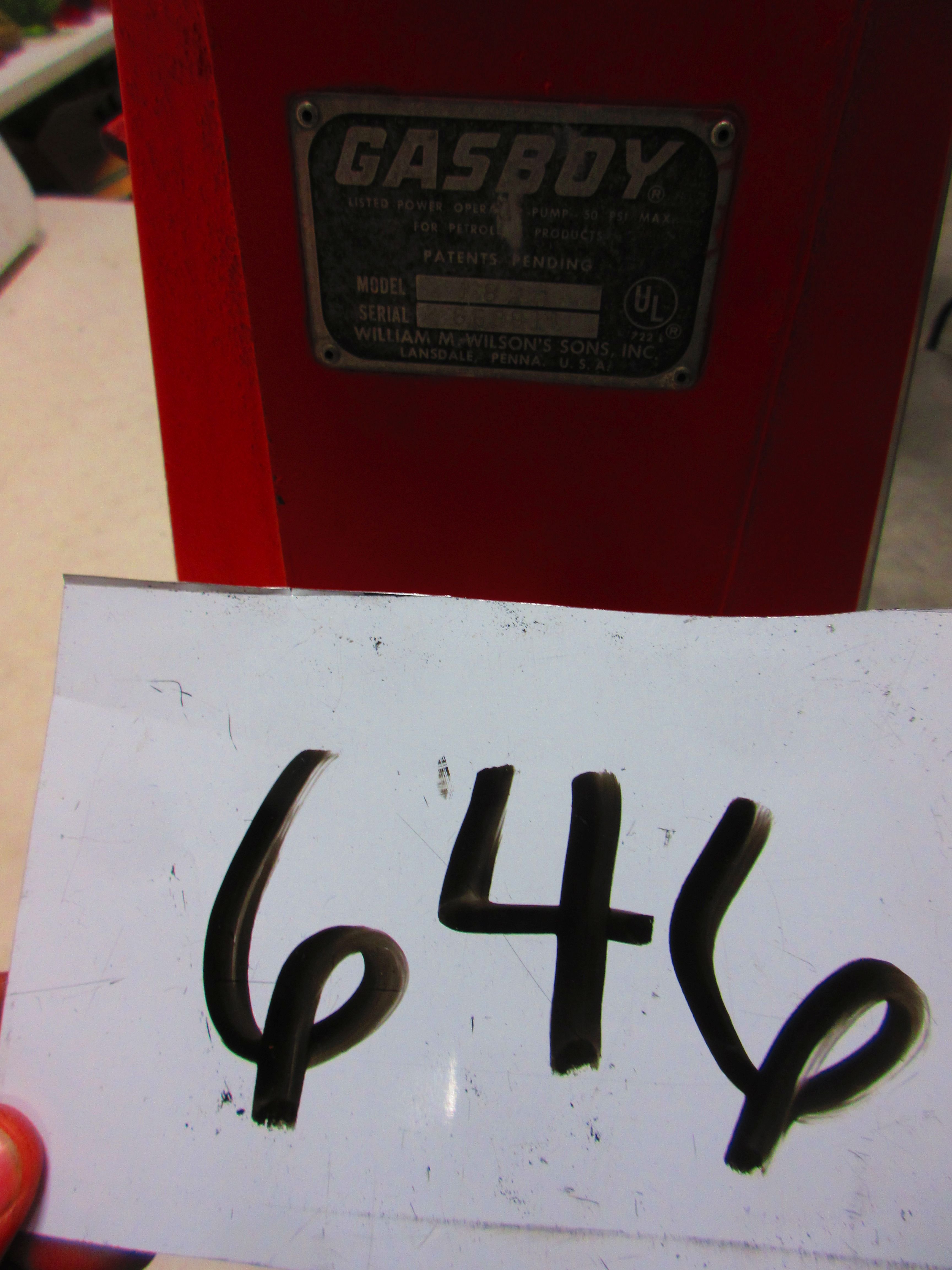 GASBOY MODEL 1820 GAS PUMP ALL ORIGINAL NO HOSE | Proxibid