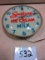 SANATIRY ICE CREAM CLOCK& MILK CLOCK LIGHTED 15''RD. PAM CLOCK CO. NICE